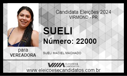 Candidato SUELI 2024 - VIRMOND - Eleições