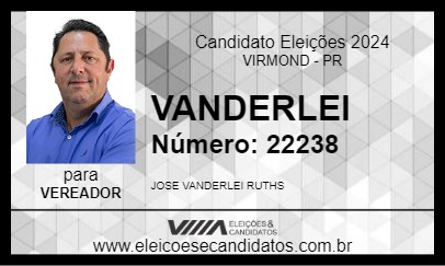 Candidato VANDERLEI 2024 - VIRMOND - Eleições