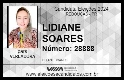 Candidato LIDIANE SOARES 2024 - REBOUÇAS - Eleições