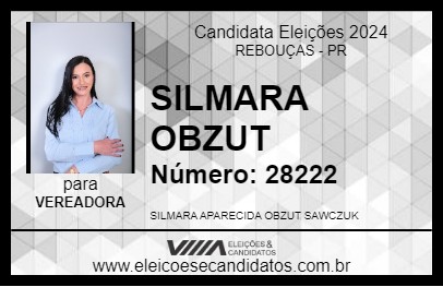 Candidato SILMARA OBZUT 2024 - REBOUÇAS - Eleições