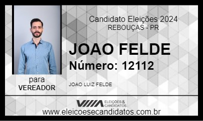 Candidato JOAO FELDE 2024 - REBOUÇAS - Eleições