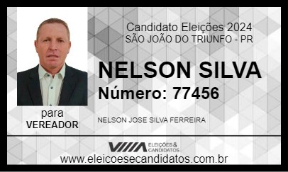 Candidato NELSON SILVA 2024 - SÃO JOÃO DO TRIUNFO - Eleições