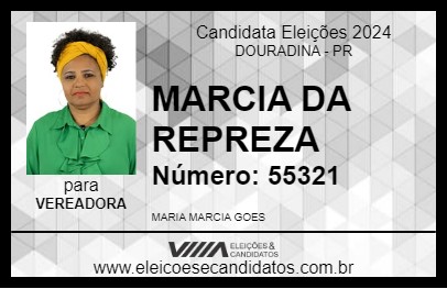 Candidato MARCIA DA REPREZA 2024 - DOURADINA - Eleições