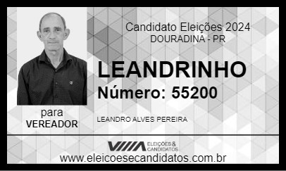 Candidato LEANDRINHO 2024 - DOURADINA - Eleições