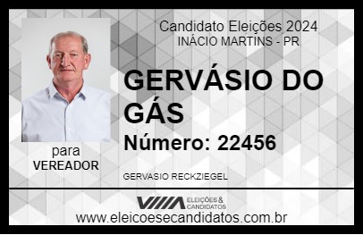 Candidato GERVÁSIO DO GÁS  2024 - INÁCIO MARTINS - Eleições