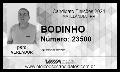 Candidato BODINHO 2024 - MATELÂNDIA - Eleições