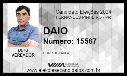 Candidato DAIO 2024 - FERNANDES PINHEIRO - Eleições