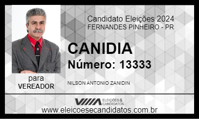 Candidato CANIDIA 2024 - FERNANDES PINHEIRO - Eleições