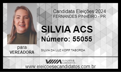 Candidato SILVIA ACS 2024 - FERNANDES PINHEIRO - Eleições