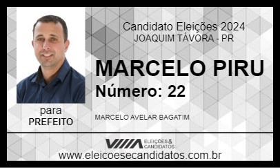 Candidato MARCELO PIRU 2024 - JOAQUIM TÁVORA - Eleições