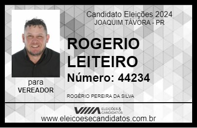 Candidato ROGERIO LEITEIRO 2024 - JOAQUIM TÁVORA - Eleições