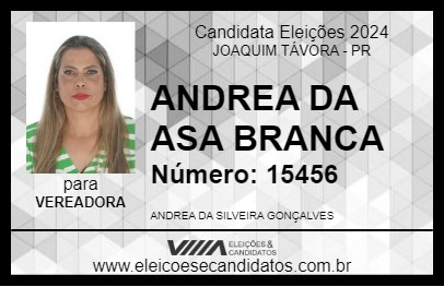 Candidato ANDREA DA ASA BRANCA 2024 - JOAQUIM TÁVORA - Eleições