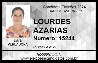 Candidato LOURDES AZARIAS 2024 - JOAQUIM TÁVORA - Eleições