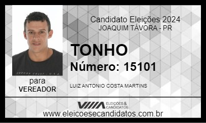 Candidato TONHO 2024 - JOAQUIM TÁVORA - Eleições