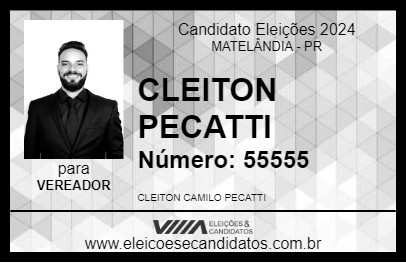 Candidato CLEITON PECATTI 2024 - MATELÂNDIA - Eleições