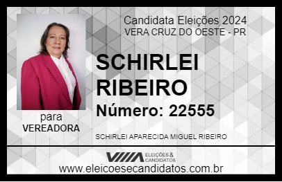 Candidato SCHIRLEI RIBEIRO 2024 - VERA CRUZ DO OESTE - Eleições