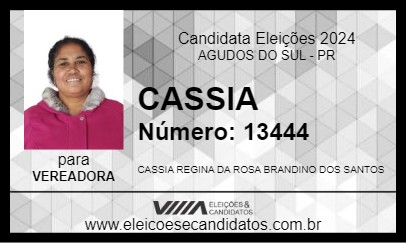 Candidato CASSIA 2024 - AGUDOS DO SUL - Eleições