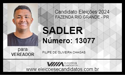 Candidato SADLER 2024 - FAZENDA RIO GRANDE - Eleições