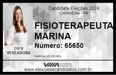 Candidato FISIOTERAPEUTA MARINA 2024 - CAPANEMA - Eleições