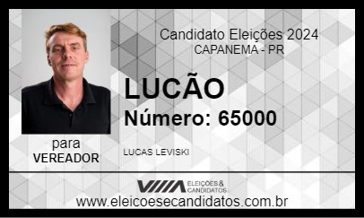 Candidato LUCÃO 2024 - CAPANEMA - Eleições