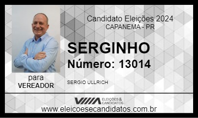 Candidato SERGINHO 2024 - CAPANEMA - Eleições