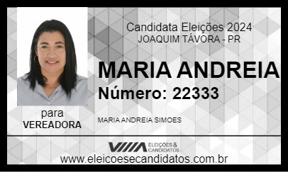 Candidato MARIA ANDREIA 2024 - JOAQUIM TÁVORA - Eleições