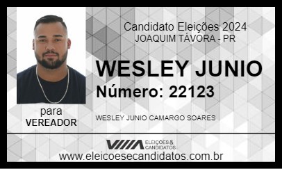 Candidato WESLEY JUNIO 2024 - JOAQUIM TÁVORA - Eleições