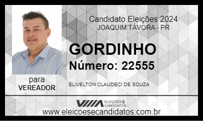 Candidato GORDINHO 2024 - JOAQUIM TÁVORA - Eleições