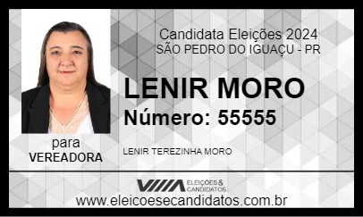 Candidato LENIR MORO 2024 - SÃO PEDRO DO IGUAÇU - Eleições