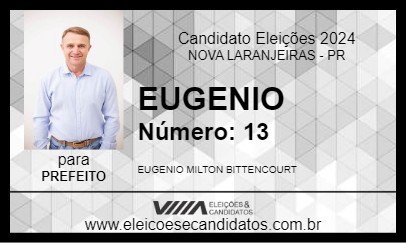 Candidato EUGENIO 2024 - NOVA LARANJEIRAS - Eleições