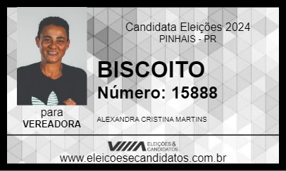 Candidato BISCOITO 2024 - PINHAIS - Eleições