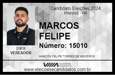 Candidato MARCOS FELIPE 2024 - PINHAIS - Eleições