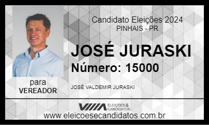 Candidato JOSÉ JURASKI 2024 - PINHAIS - Eleições