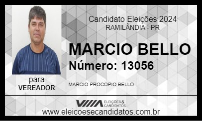 Candidato MARCIO BELLO 2024 - RAMILÂNDIA - Eleições