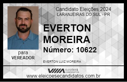 Candidato EVERTON MOREIRA 2024 - LARANJEIRAS DO SUL - Eleições