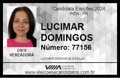 Candidato LUCIMAR DOMINGOS 2024 - PIÊN - Eleições