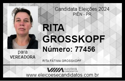 Candidato RITA GROSSKOPF 2024 - PIÊN - Eleições