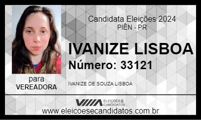 Candidato IVANIZE LISBOA 2024 - PIÊN - Eleições