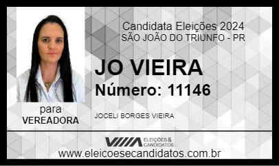 Candidato JO VIEIRA 2024 - SÃO JOÃO DO TRIUNFO - Eleições