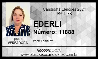 Candidato EDERLI 2024 - IRATI - Eleições