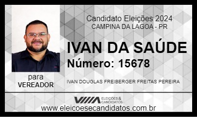 Candidato IVAN DA SAÚDE 2024 - CAMPINA DA LAGOA - Eleições