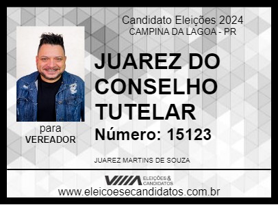 Candidato JUAREZ 2024 - CAMPINA DA LAGOA - Eleições