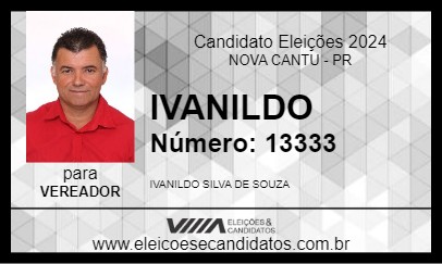 Candidato IVANILDO 2024 - NOVA CANTU - Eleições