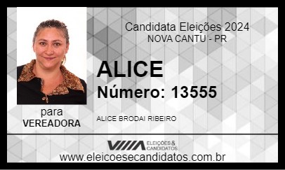 Candidato ALICE 2024 - NOVA CANTU - Eleições