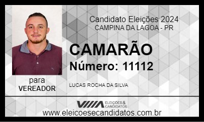 Candidato CAMARÃO 2024 - CAMPINA DA LAGOA - Eleições