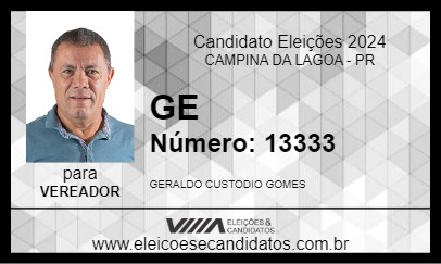 Candidato GE 2024 - CAMPINA DA LAGOA - Eleições