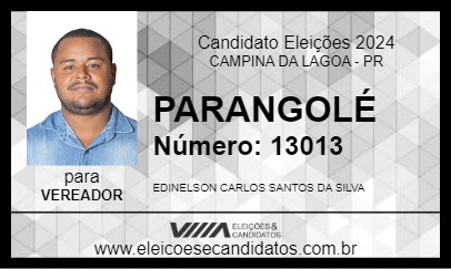 Candidato PARANGOLÉ 2024 - CAMPINA DA LAGOA - Eleições