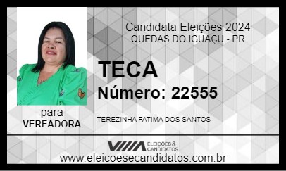 Candidato TECA 2024 - QUEDAS DO IGUAÇU - Eleições