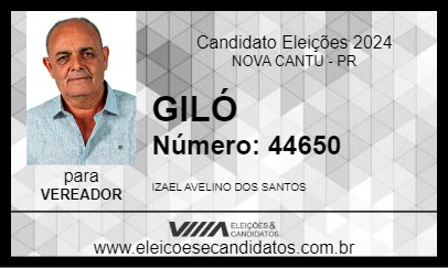 Candidato GILÓ 2024 - NOVA CANTU - Eleições