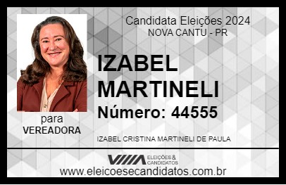 Candidato IZABEL MARTINELI 2024 - NOVA CANTU - Eleições